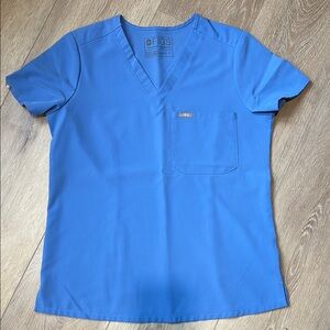 Figs Women's Blue Scrub Top